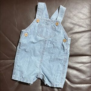 Carter's Chambray Baby Short Overalls
